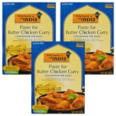 키친오브인디아 버터 치킨 커리 페이스트, 100g, 3개