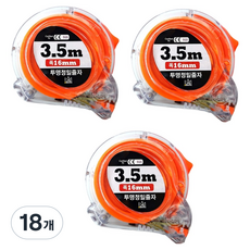 아망 투명 정밀줄자, 18개, 3.5m