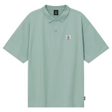 볼컴 남성용 와펜 로고 피케 카라 티셔츠 VA252TS103