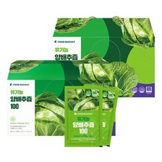 푸드버킷 국내산 유기농 양배추즙 100, 3L, 2개
