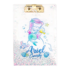 迪士尼公主 夢想公主流沙版夾 - 23.1公分 x 15.2公分, 愛麗兒 透明色, 1個
