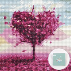 ARTJOY DIY 鑽石畫套組 畫布款 25 x 25 cm, 愛情樹 3, 1套