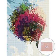 Artjoy DIY 珠寶十字繡帆布 30 x 40 厘米, 乘坐熱氣球, 1套