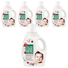 네이쳐러브메레 윈터에디션 아기 섬유유연제 허브가든향 용기형, 1.8L, 5개