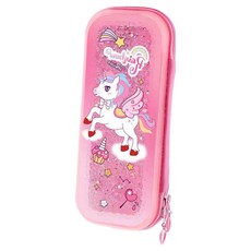 TODAY LIVING 獨角獸亮片鉛筆盒 R99456P, 1個, 粉紅色