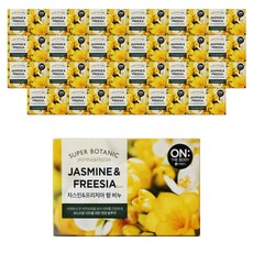 온더바디 수퍼보타닉 비누 쟈스민 앤드 프리지아향, 80g, 24개입