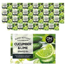 온더바디 수퍼보타닉 비누 오이 앤드 라임향, 80g, 24개입