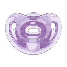 NUK SENSITIVE全矽膠安撫奶嘴, 超柔軟, 不含BPA, Q軟舒適, 適合敏感新生兒, 6個月以上, 紫色, 1個
