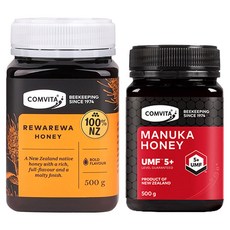 콤비타 UMF5+ 마누카꿀 500g + 레와레와 벌꿀 500g, 1세트
