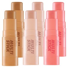 i'm meme 多功能棒3秒全臉修容冷色調修容 7g+腮紅 7g+打亮 7g組, 古銅色(修容棒)+玫瑰粉色(腮紅棒)+香檳金色(打亮棒), 2組