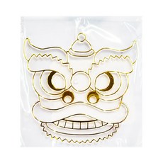 AMOS 阿摩司 壓克力模型版 小, 舞獅頭, 1個