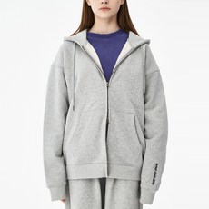 MOZMOZ 重磅磨毛袖子刺繡雙向拉鍊外套