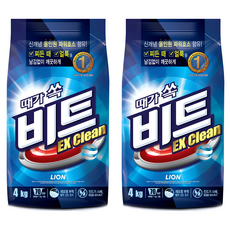 Beat EX Clean洗衣粉補充包, 4kg, 2包