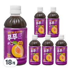 낫띵베럴 푸룬주스 푸푸룬, 340ml, 18개