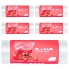 EZ'n 捲筒式透明保鮮袋 500入, S(17 x 25cm), 5捲