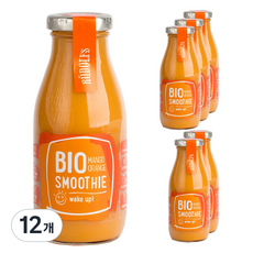 RUDOLFS 유기농 스무디 웨이크업 망고 오렌지, 260ml, 12개