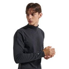 몽벨 남성용 기모 모크넥 이너 긴팔 티셔츠