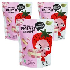 떼르드글라스 라이스칩, 스트로베리, 3개, 30g