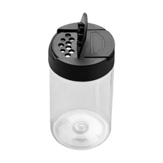 圓形塑膠調味罐 黑色 150ml, 1個