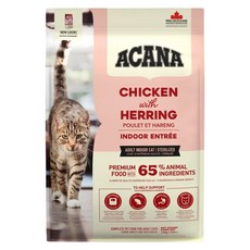 ACANA 愛肯拿 室內開胃貓糧, 放養雞肉 + 鯡魚 + 蔓越莓, 340g, 1包