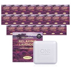 온더바디 더 내추럴 릴랙싱 비누 라벤더, 90g, 24개