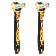 貝印 Kai 刮鬍刀3刃，舒適刮鬍體驗，含蘆薈潤滑條，靈活刀頭設計, 2個, 1入