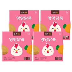 본죽 키즈 영양닭죽, 180g, 4개, 닭가슴살