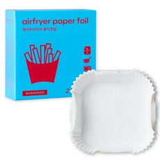 家家戶戶 氣炸鍋專用紙膜 方形盤狀 2L, 90個, 1個