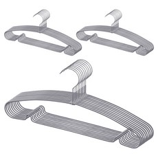 comet 防滑塗層衣架, 灰色, 30入