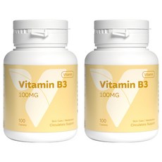 YOUR VITA 優維特 維他命B3 100mg, 100顆, 20g, 2罐