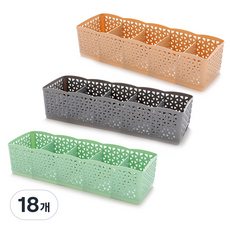 마켓감성 5칸 다용도 정리함, 랜덤 발송, 18개