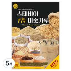 우리차 스테비아 17곡 미숫가루 40p, 5개, 800g
