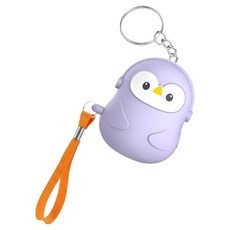 마터혼 호신용 펭귄 미니 사이렌 경보기 퍼플, 1개