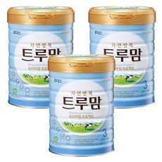 일동후디스 트루맘 프리미엄 프로젝트 분유 3단계, 800g, 3개