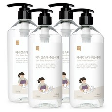 Swimpyo365 小蘇打廚房洗潔精 覆盆莓香, 750ml, 4個