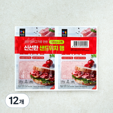목우촌 신선한 샌드위치 햄, 120g, 12개