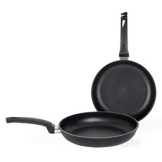 interCOOK 電磁爐適用平底鍋2件組, 1組, 黑色, 平底鍋 28cm+平底鍋 28cm