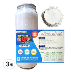 위드블럭 백색 캔 시멘트 1L, 3개