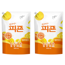 碧珍 高級衣物香氛柔軟精補充包 Yellow Mimosa, 1.6L, 2包