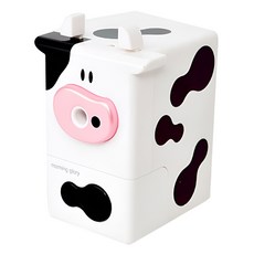 morning glory 乳牛造型削鉛筆機, 白色, 1個