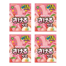 UHA 味覺糖 撕吧 白桃味軟糖, 32.9g, 4包