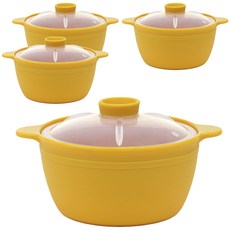 Bibito 矽膠蒸蛋器, 芥末, 4個