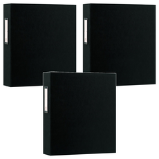 珠友文化 A4 D型檔案夾 3孔 HQ-61303, 黑色, 3本