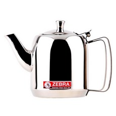ZEBRA斑馬牌 泡茶壺-附濾網 1.5L【304不銹鋼】-台灣現貨, 銀色, 1個