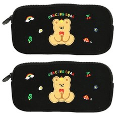 pinkfoot 12000跳舞熊筆袋 Solo, 黑色, 2個