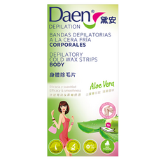 Daen 黛安 蘆薈身體除毛片 含蘆薈萃取 蘋果香味, 1盒