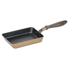 PEARL LIFE 珍珠金屬 Mega Stone II 長效耐磨塗層玉子燒鍋 IH爐適用 HB-5882, 18cm, 1個