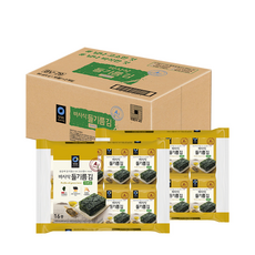 대상 들기름 바사삭 파래김, 4g, 32개