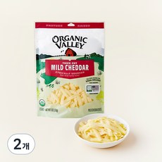 오가닉밸리 유기가공식품인증 마일드체다 치즈 슈레드, 170g, 1개입, 2개