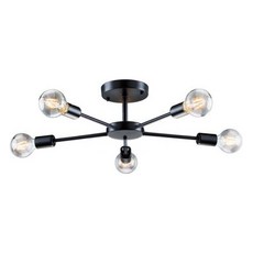 Honey Comb 北歐工業風半吸頂燈五燈(BL50264), 簡約時尚，五燈均勻照明，適用中低樓層